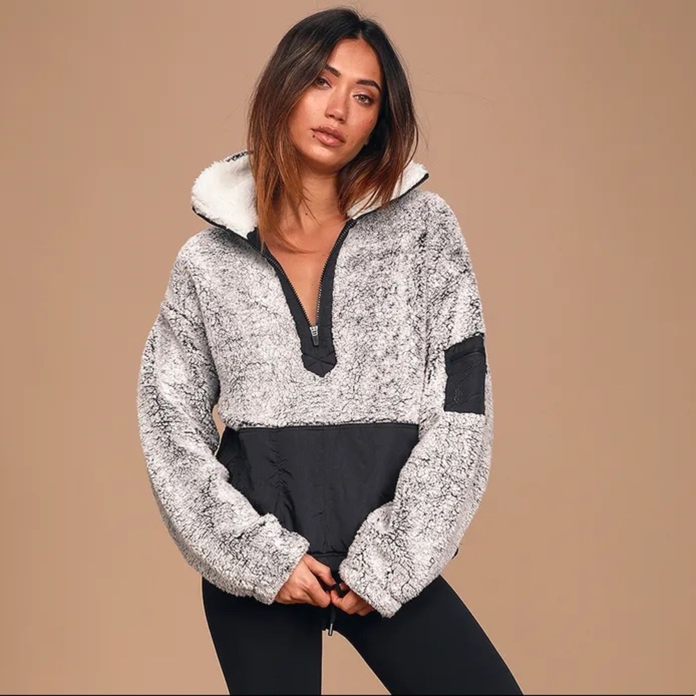 Free People BFF Sherpa Zip